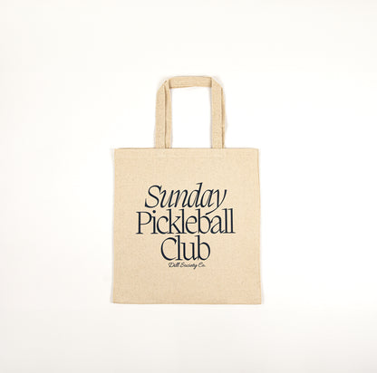 Sunday Pickleball Club Tote